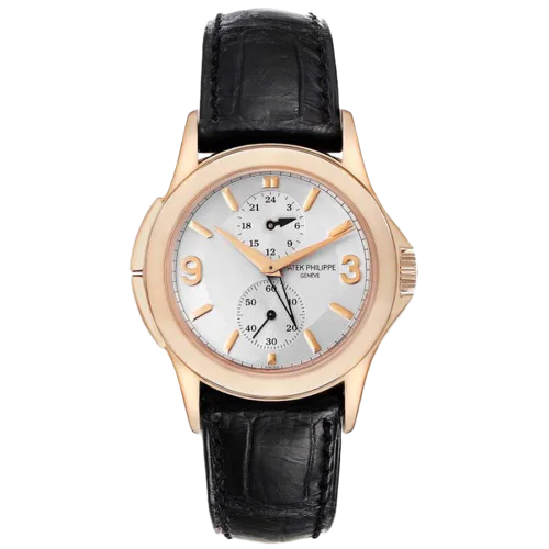 Patek Philippe Travel Time Rose Gold Silver Dial 5134R-011
