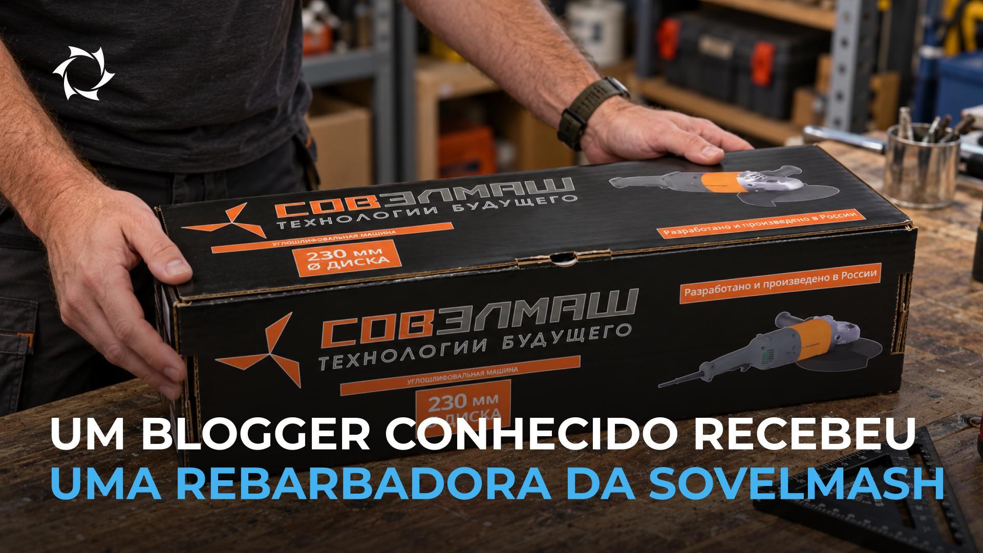 Desembalagem da rebarbadora da Sovelmash