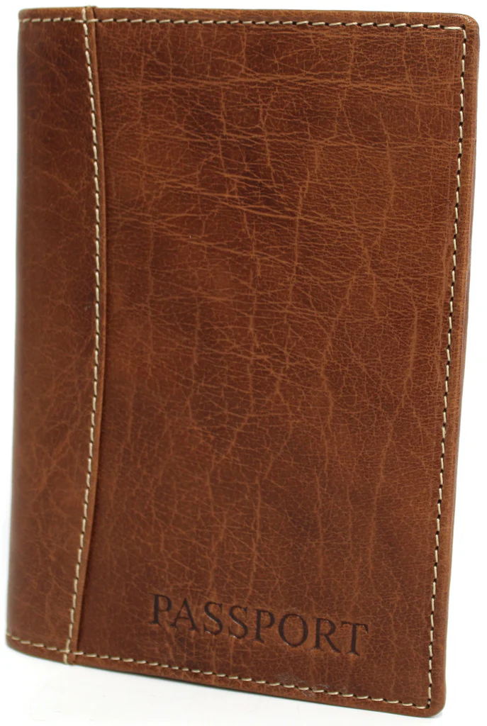 RFID Security Lined Leather Passport Holder Full Grain Cow Hide Leather. Style number: 11017 Hide & Chic - Image 10