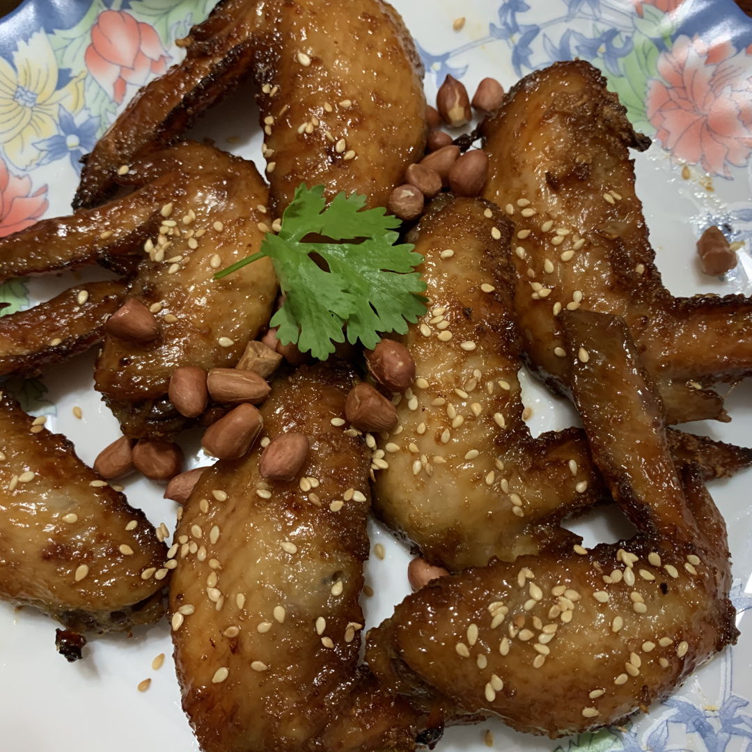 Soy sauce baked chicken wing