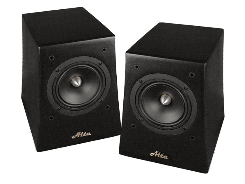 Alta Audio  Solo Bookshelf Speakers Available in Textured Black or Rosewood