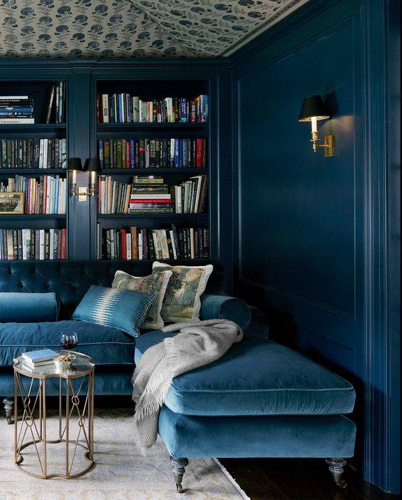 Blue Living Room by Greg Natale