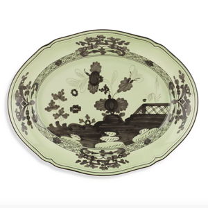 Ginori 1735 Antico Doccia Oval Flat Platter - Bario