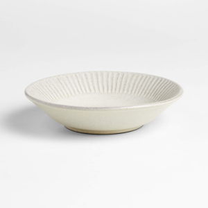 Carmel Ceramic Pasta Bowl with Ridges by Gaby Dalkin + Reviews | Crate & Barrel