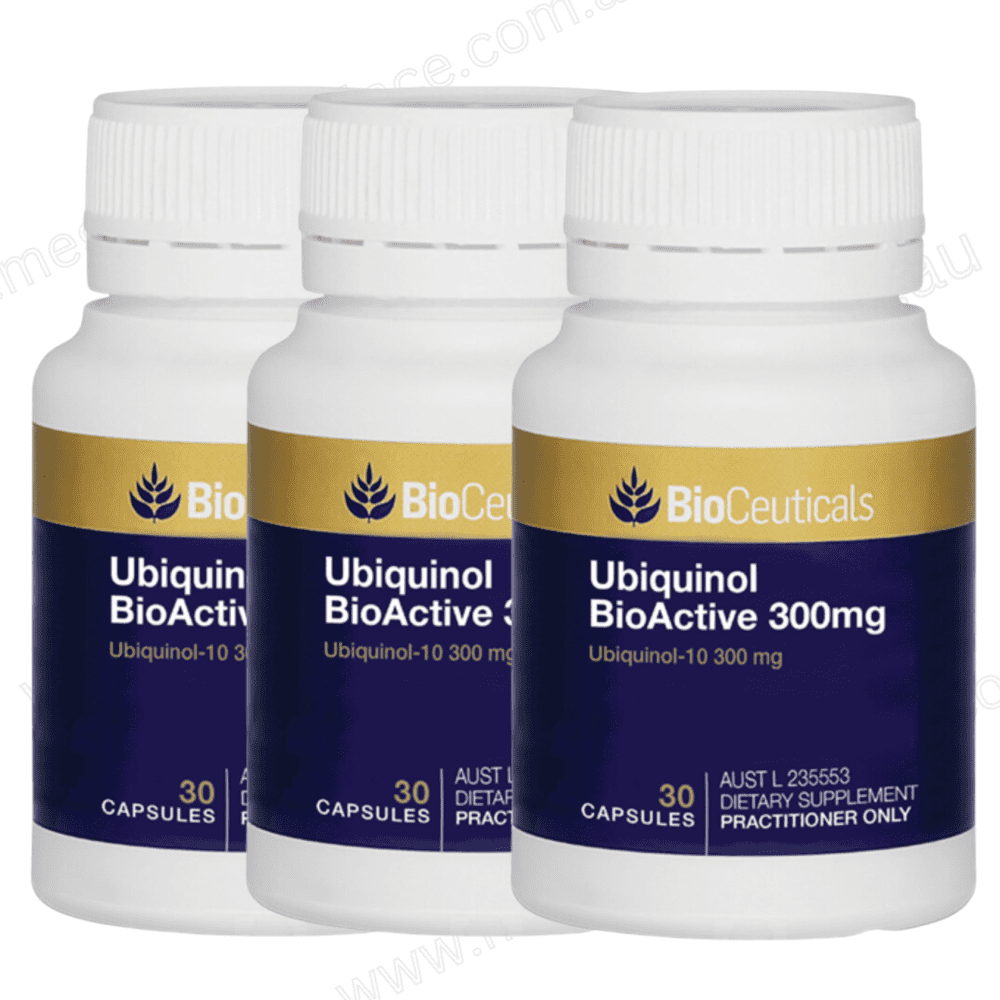 Lot of 3| Bioceuticals Ubiquinol BioActive 300mg Austl : 235553