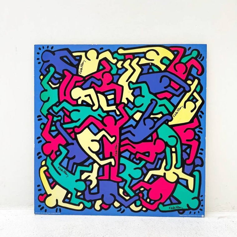 Vintage Keith Haring '86 Kunstposter von Ikea