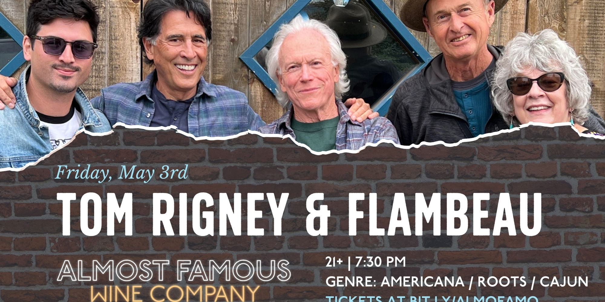 Tom Rigney and Flambeau: fiddle virtuoso plays hot Cajun, blues, and roots promotional image