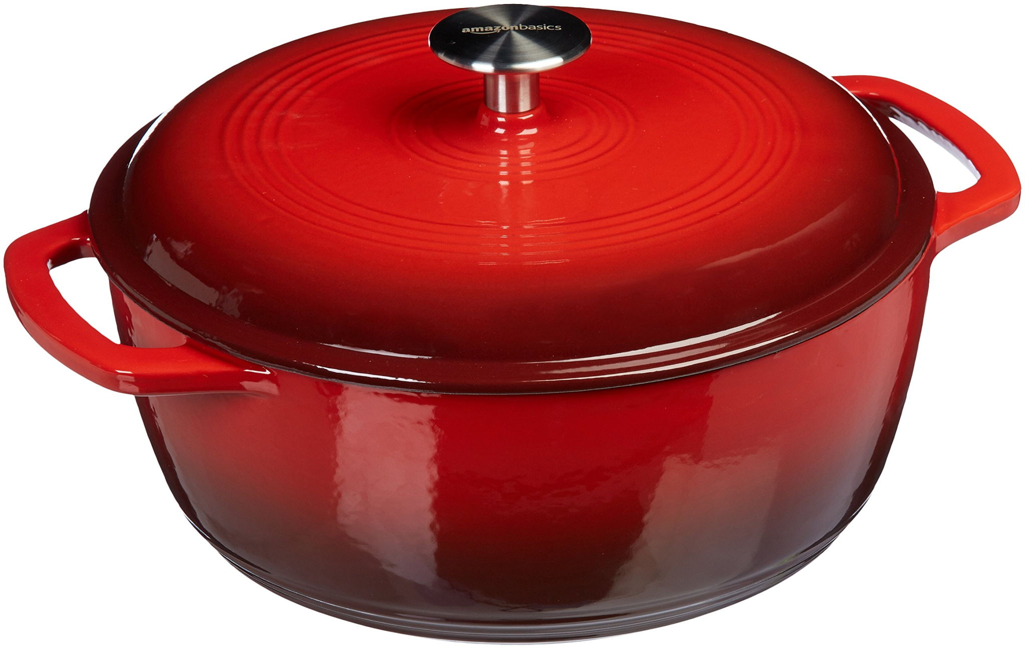 AmazonBasics Enameled Cast Iron Covered Dutch Oven (2018) vs Crock Pot Enameled Dutch Oven 3