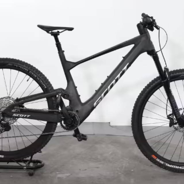 a scott full suspension electric mountain bike
