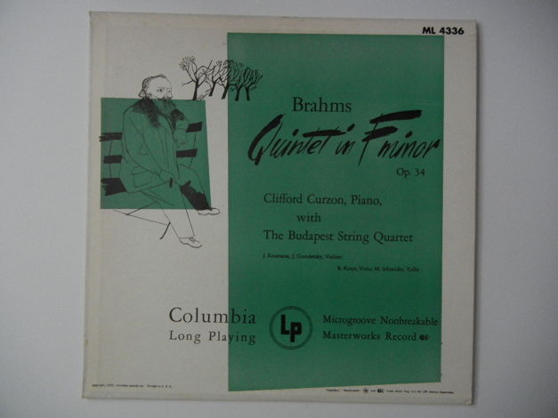 Brahms - Quintet in F Minor, Op. 34 Columbia ML 4336