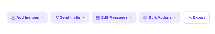 invite list toolbar