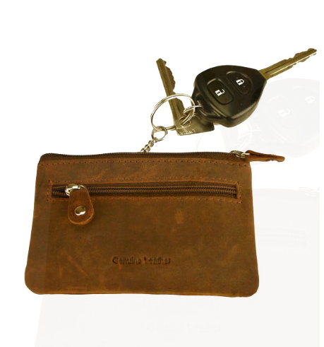 Quality Full Grain Cow Leather Coin Purse. Style: 11018 Hide & Chic