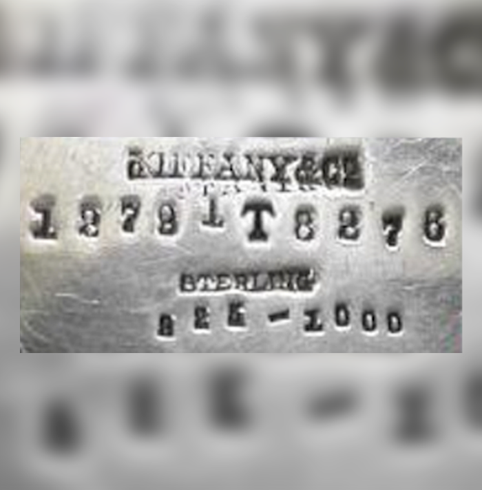 Tiffany & Co. 1892 - 1902 Hallmark hallmark, Tiffany & Co. 1278 T 8278 Sterling 925-1000