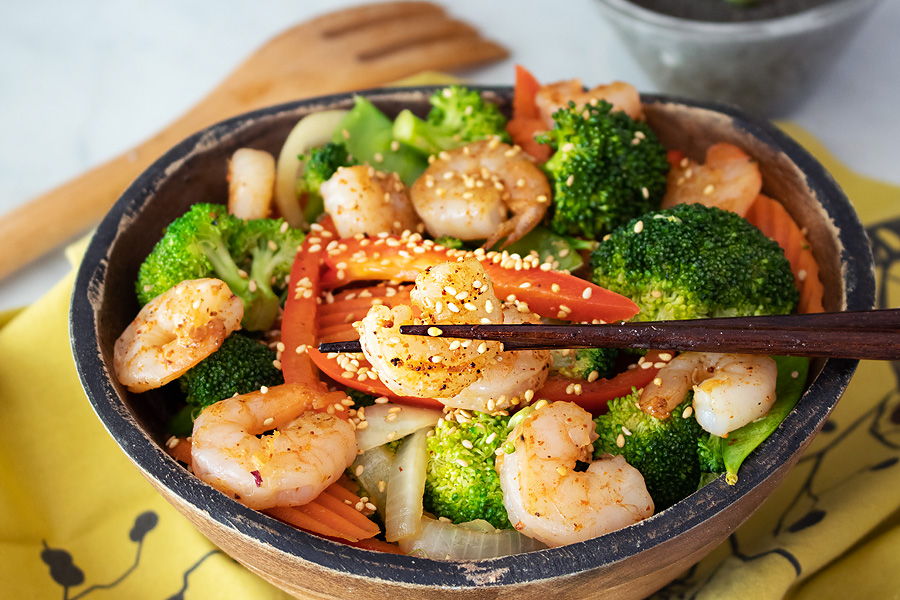 keto shrimp stir fry