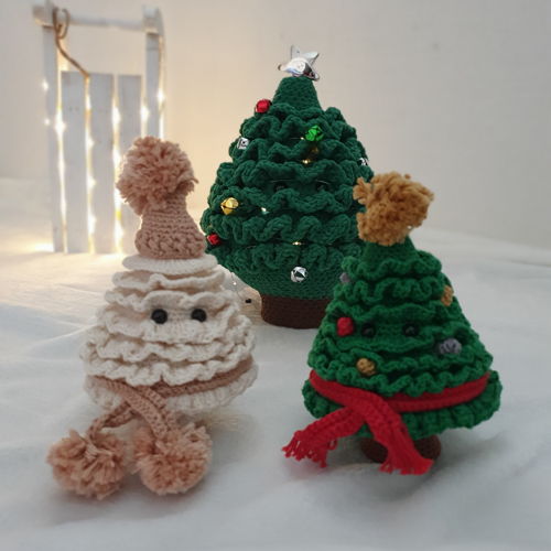 Grappig kerstboompje - amigurumi kerst deco