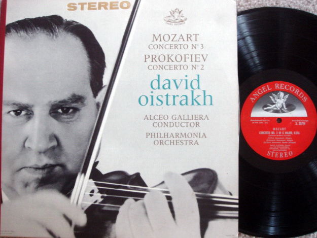 EMI Angel Semi-Circle / OISTRAKH, - Mozart Violin Conce...