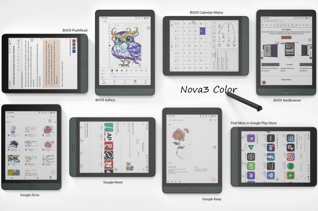 Lightweigh and portable ebook reader Nova3