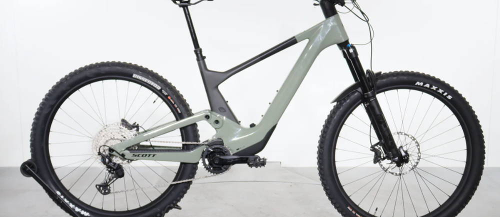 a Scott Voltage eRIDE 910 full suspension electric mountain bike