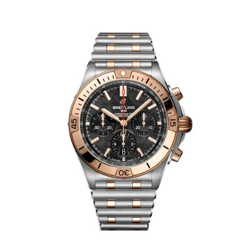 Chronomat B01 42 Stainless Steel / Red Gold / Black MOP / USA