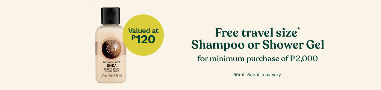 FREE with MPR 2000 thebodyshop online