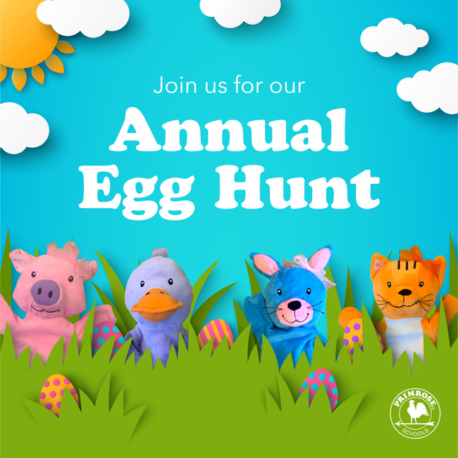 Join us for our Class Easter Egg Hunts Thursday April 6th at 2:30pm!  