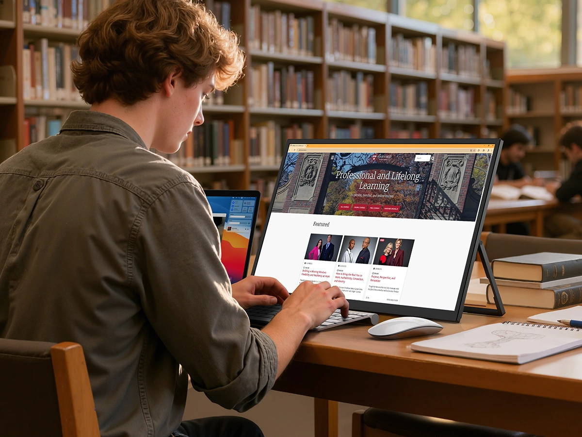 UStation Δ / Delta Max - Stacked Monitor Laptop Touch Dual Screen Folding 18 Inch