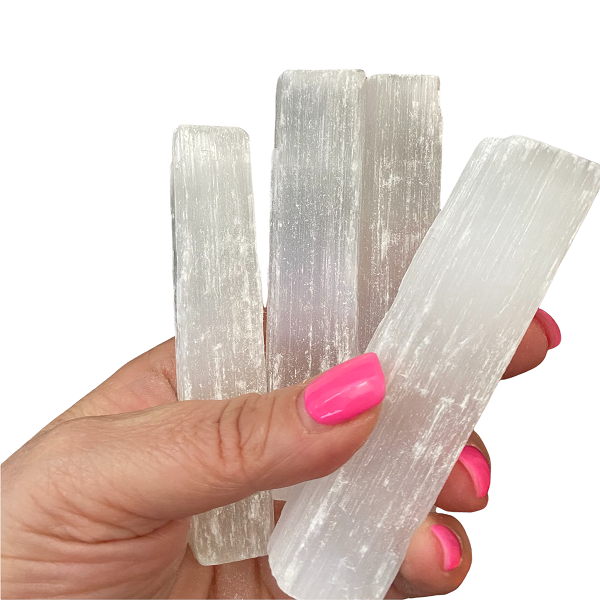 x4 Selenite Sticks - 10cm