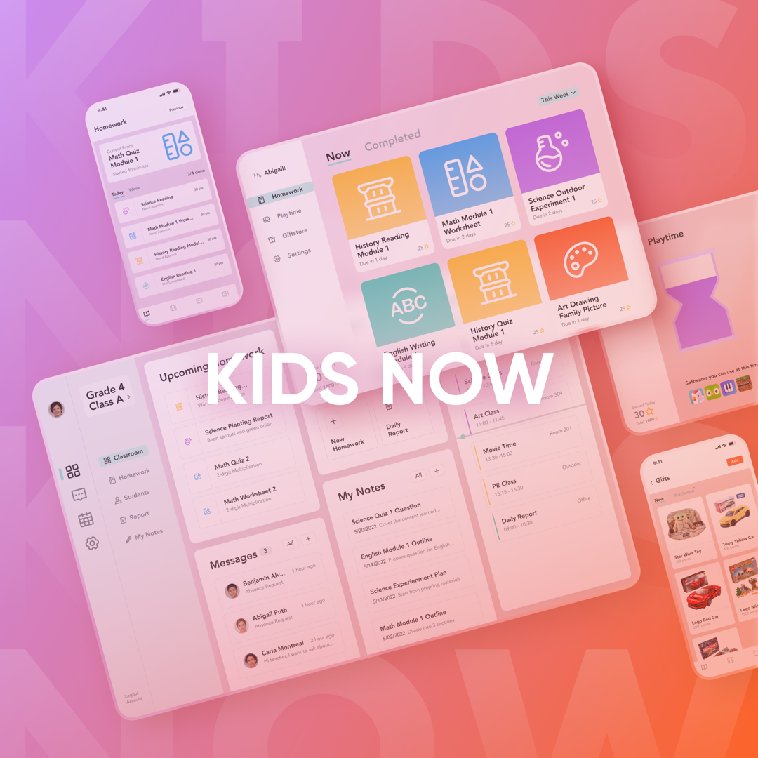 Image of Kids Now: A multi-platform homework management system