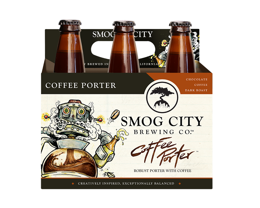 SMOG CITY BREWING Groundwork Coffee Porter ye Sticker craft beer brewery brewing 