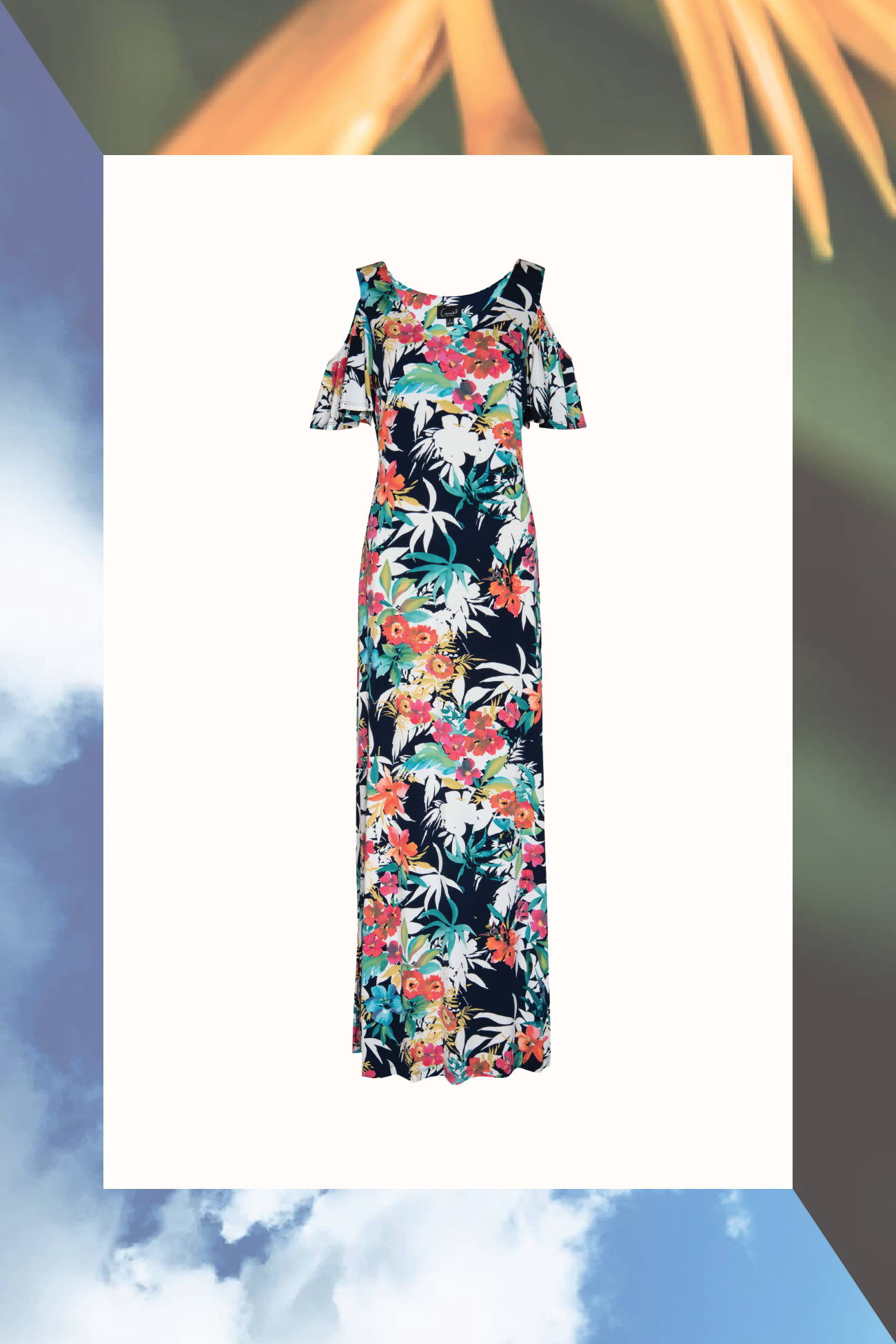 coast maggie print maxi dress