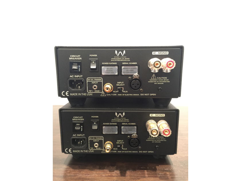 Wyred 4 Sound SX-1000 pair of monoblock amps