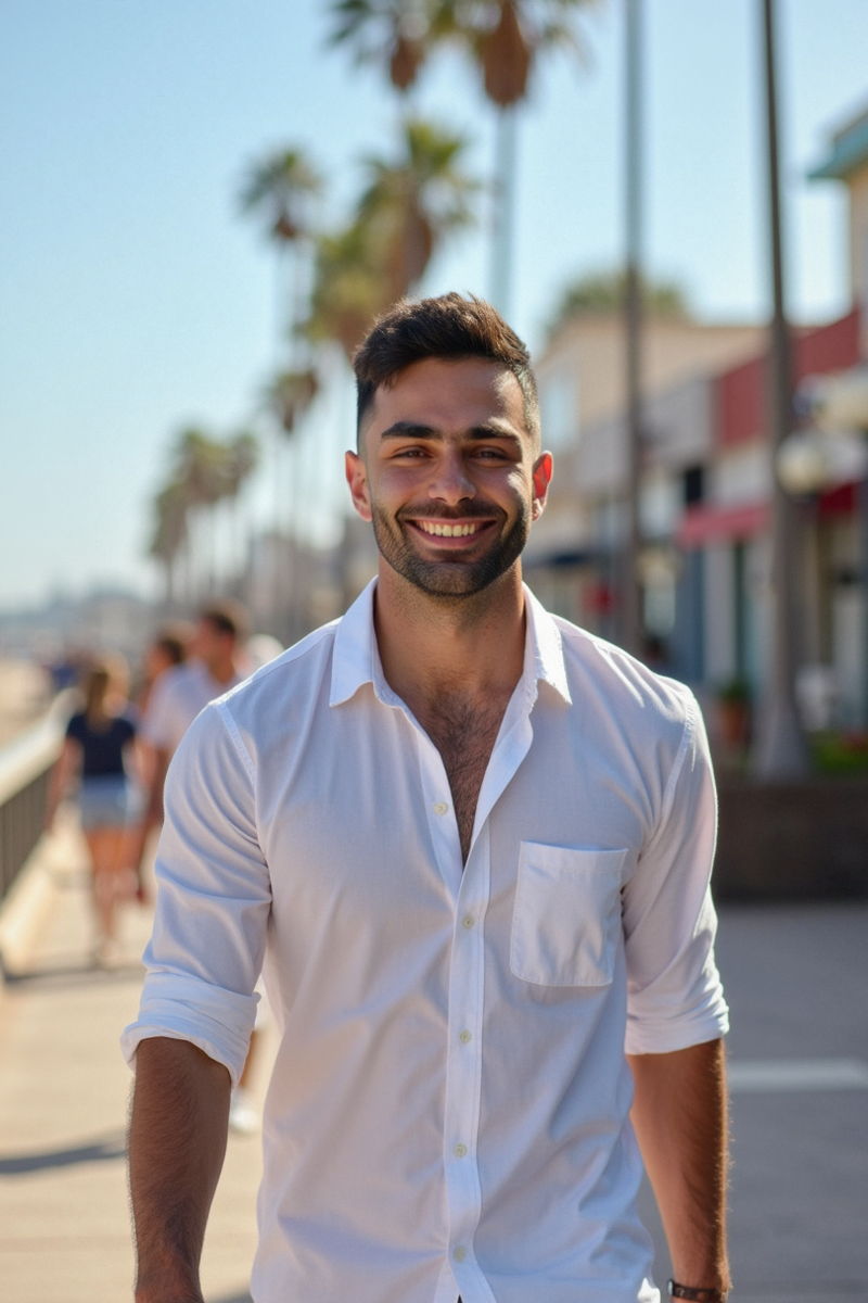 Photo generated by Secta Labs in style of Boardwalk Portraits