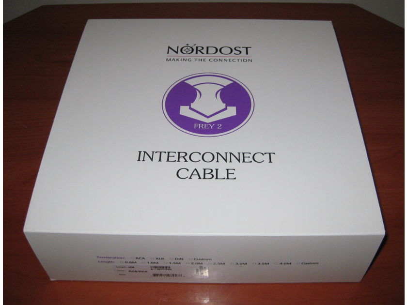 Nordost Frey 2 Interconnect. RCA. 1 meter long.