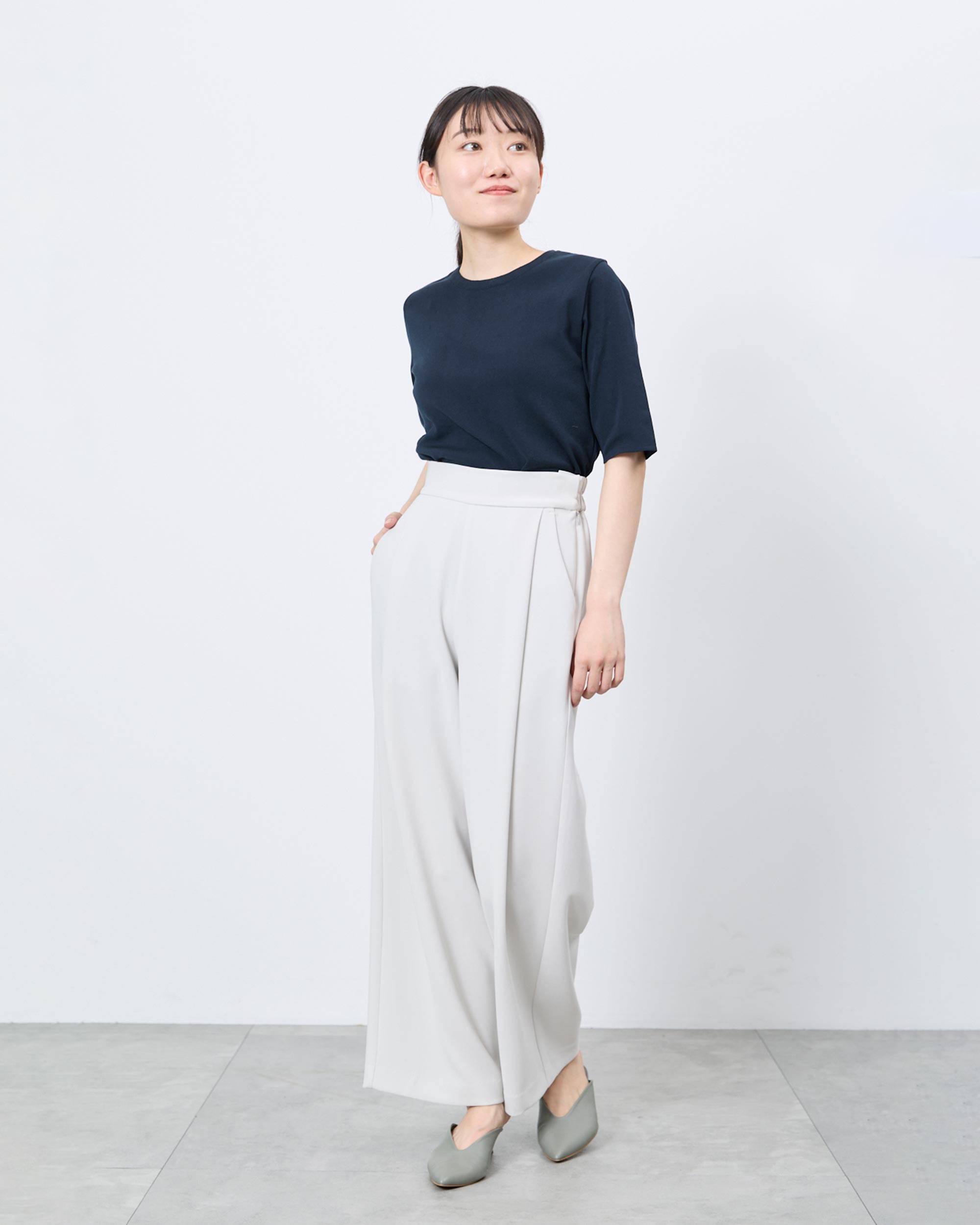 タックワイドパンツ着用レビュー