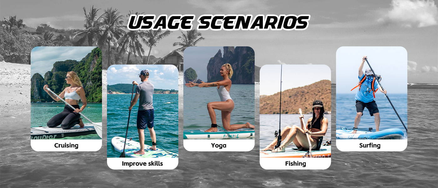 Funwater paddle board fin replacement suitable for cruising, yoga , fishing and surfing
