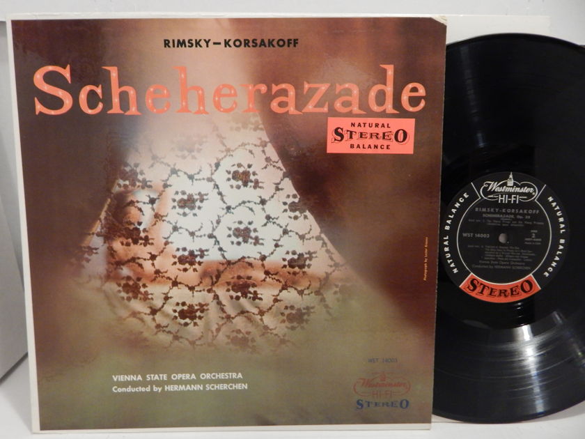 Rimsky-Korsakoff Scheherazade -  Vienna State Opera Orchestra, Herman Scherchen 1959 Westminster ‎– WST 14003 DG Audiophile LP