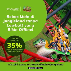 JungleLand: PROMO 35% Diskon denang menunjukkan Aplikasi ReCharge sampai 11/30/2019