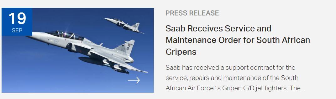 Saab product / service