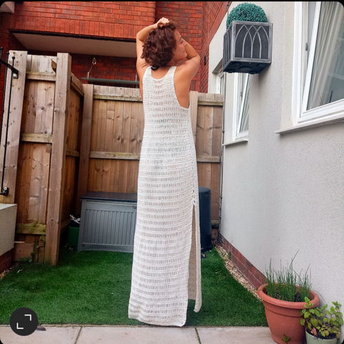 Bodenlanges Maxikleid – Häkelanleitung