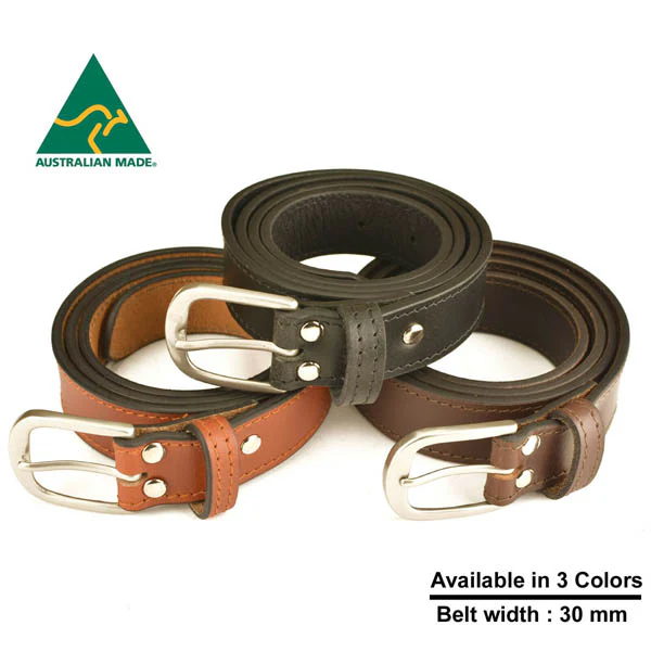 Australian Made Genuine Leather Belts 30 MM