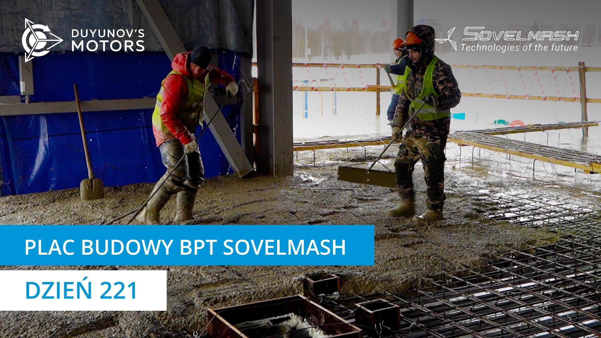 Rozpoczęcie wylewania płyt stropowych budynku administracyjno-gospodarczego BPT Sovelmash | Dzień 221