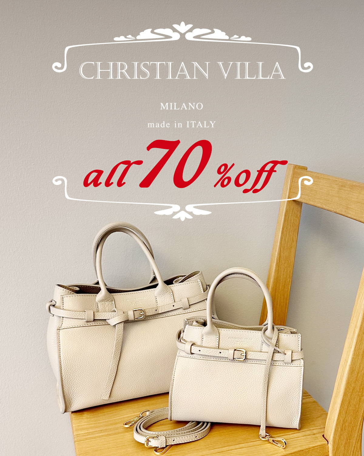 CHRISTIAN VILLA  バッグ 追加》CHRISTIAN VILLA/クリスチャンヴィラ ボストンバッグ
