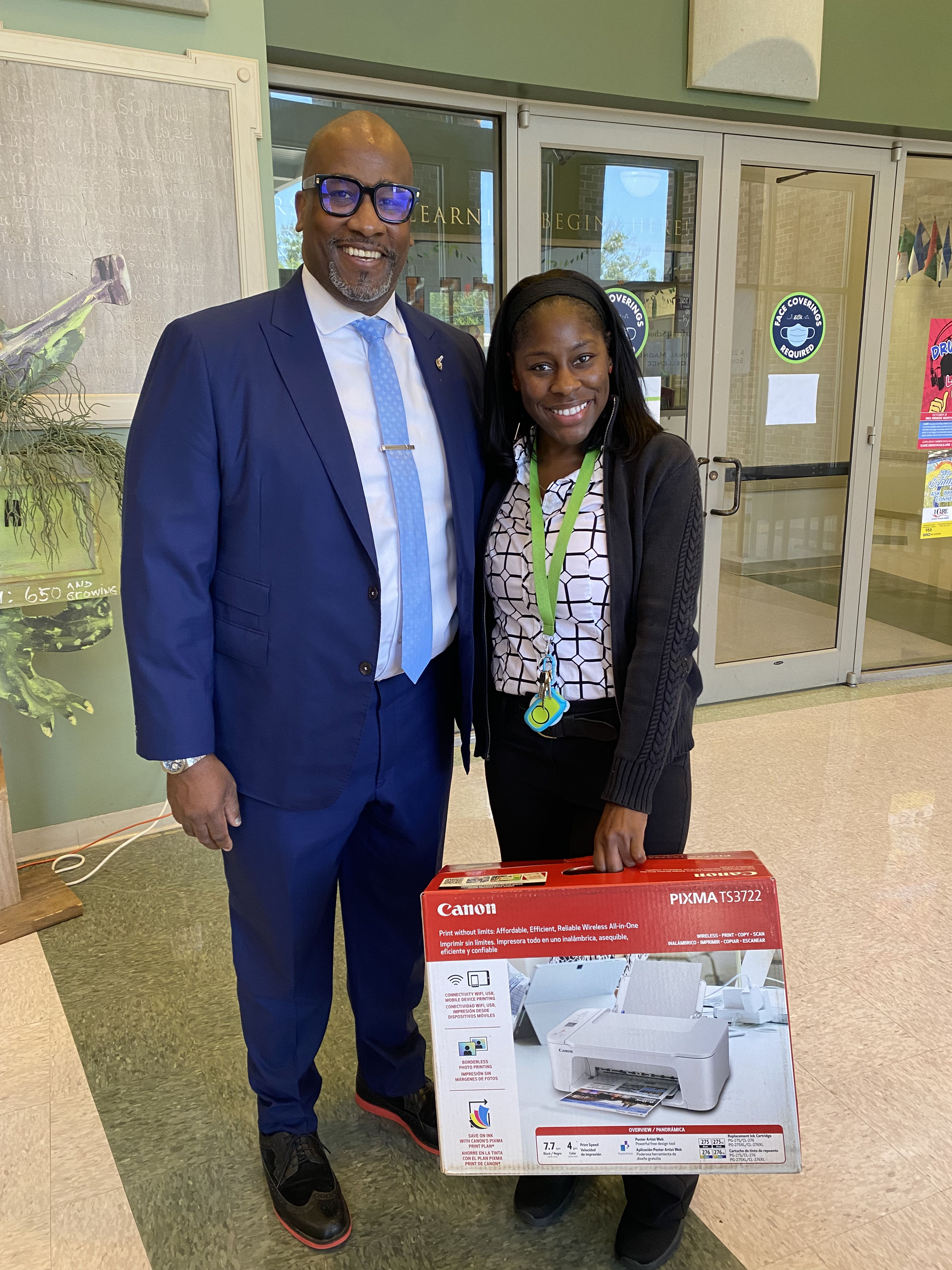 Donating computers and printers to teachers