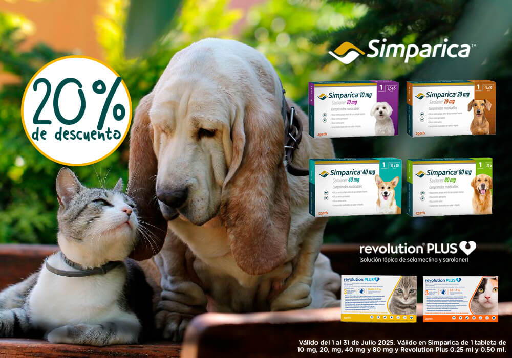 Simparica: 20% de descuento en productos seleccionados.