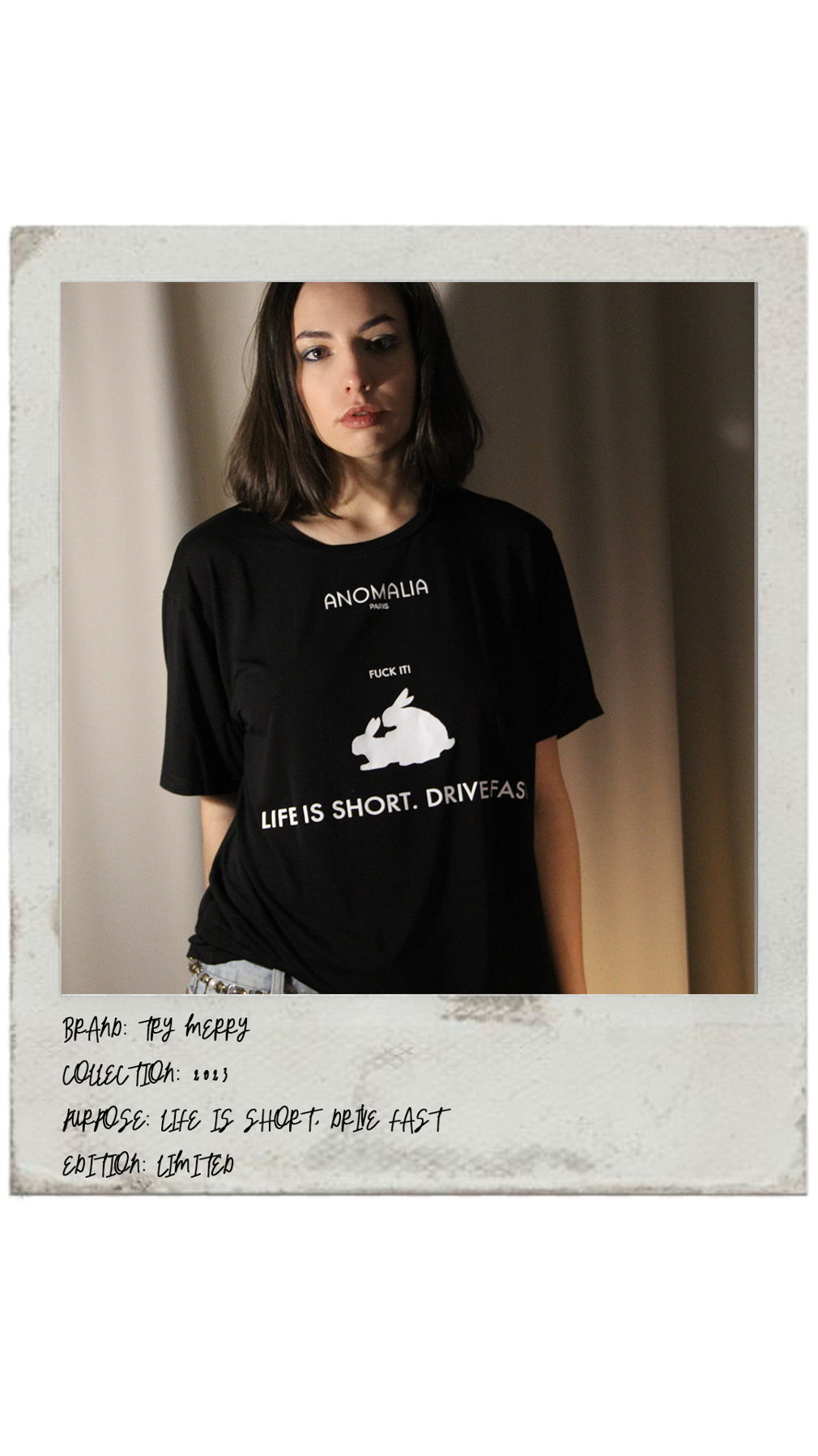 Black Rabbit T-Shirt for her