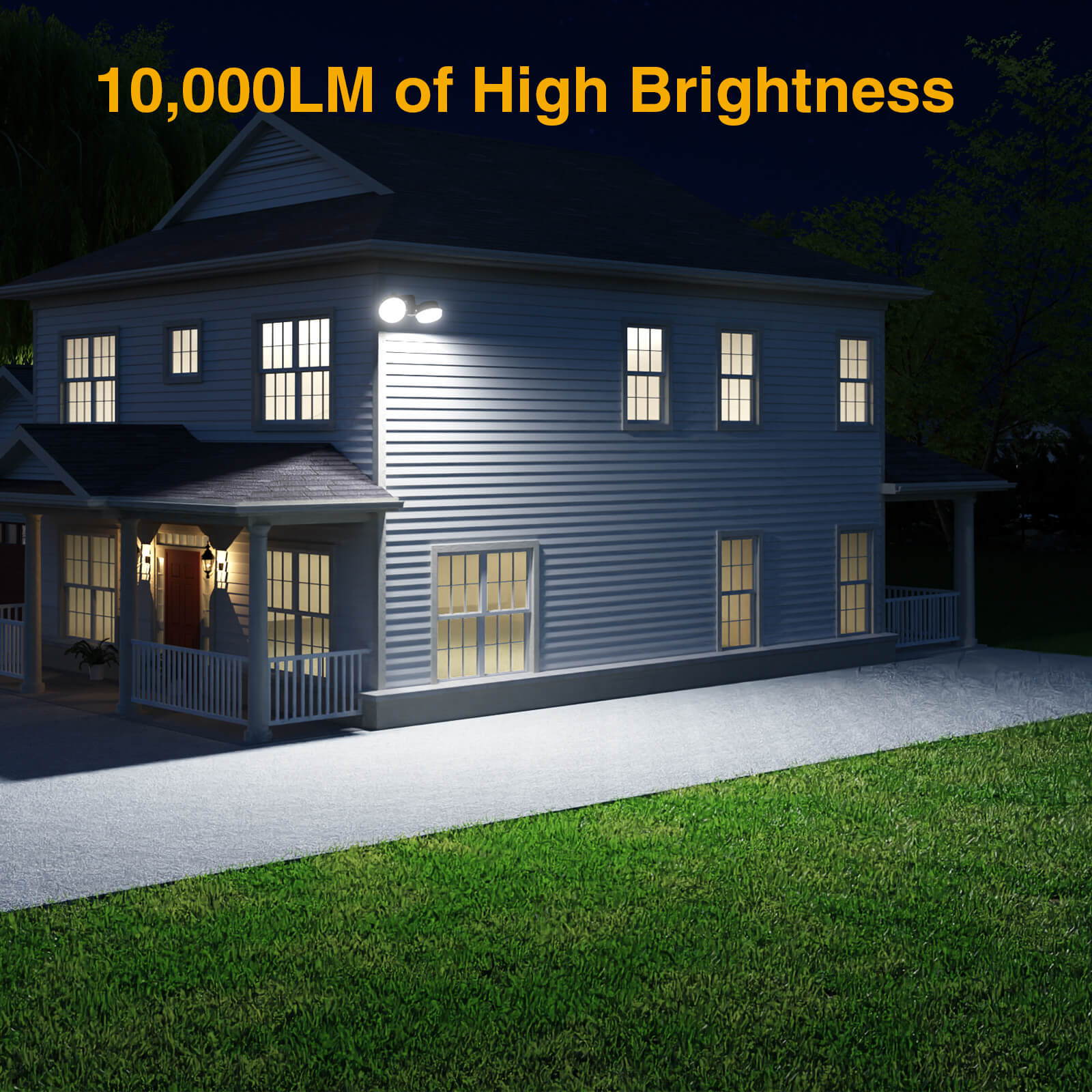 Onforu 60W LED Barn Light Brightness