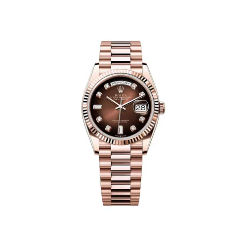 Rolex Day-Date 36 36 Everose Gold Brown Ombré Diamond Dial