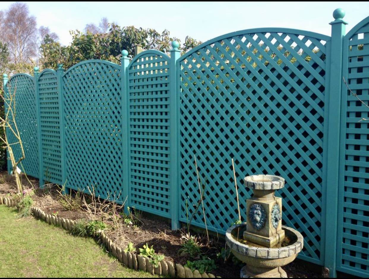 Painted Garden privacy Trellis 