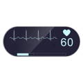 Wellue Echtzeit-EKG/EKG-Monitor mit Oled-Bildschirm
