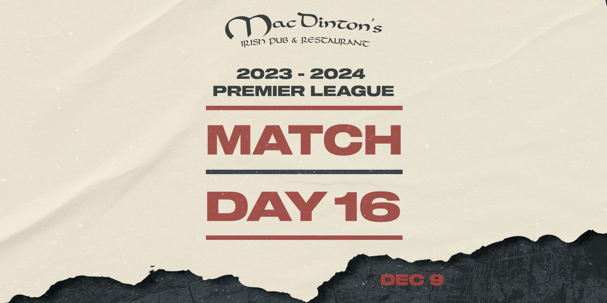 Premier League Match Day 16 promotional image
